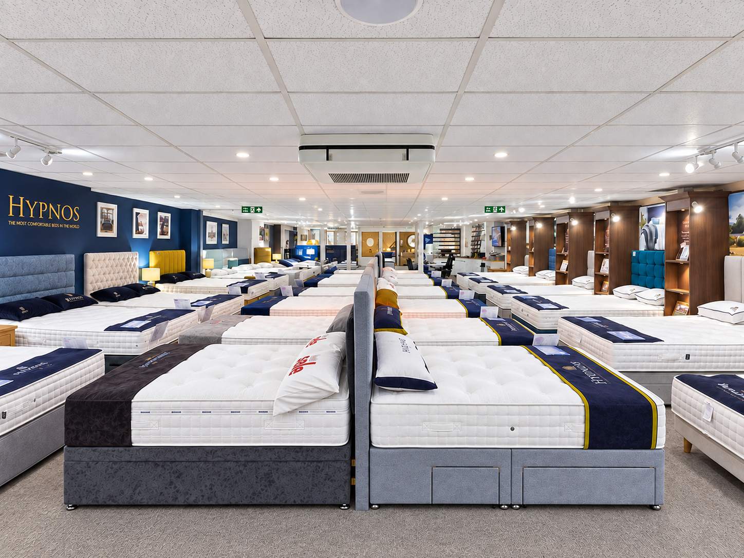 Ground floor of the Devon Bed Centre showroom in Exeter